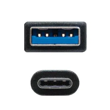Nano Cable 10.01.4002 Cable USB 3.1 Tipo-C Macho - USB Macho 10Gbps 2m Negro