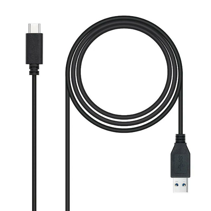 Nanocable Cable USB-C a USB-A 3.1 Gen2 10 Gbps 3A 2m Negro