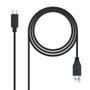 Nanocable Cable USB-C a USB-A 3.1 Gen2 10 Gbps 3A 2m Negro