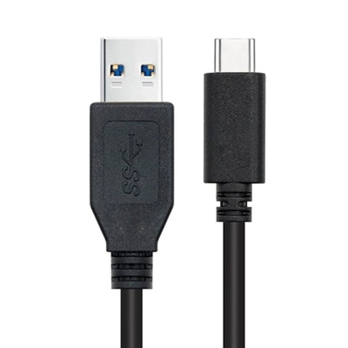 Nanocable Cable USB-C a USB-A 3.1 Gen2 10 Gbps 3A 2m Negro