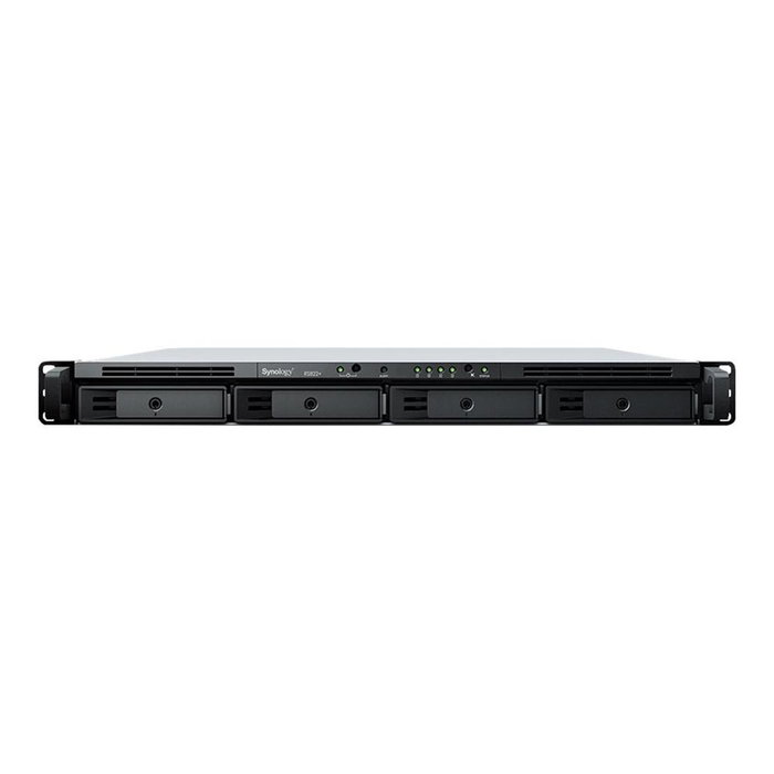 Synology NAS RackStation RS822+ / 4 Bahías 3.5"-2.5" / Formato Rack 1U / 2GB DDR4 ECC / Expansible hasta 32GB y 8 discos / 4 puertos LAN 1GbE Synology NAS RackStation RS822+ / 4 Bahías 3.5"-2.5" / Formato Rack 1U / 2GB DDR4 ECC / Expansible hasta 32GB y 8 discos / 4 puertos LAN 1GbE