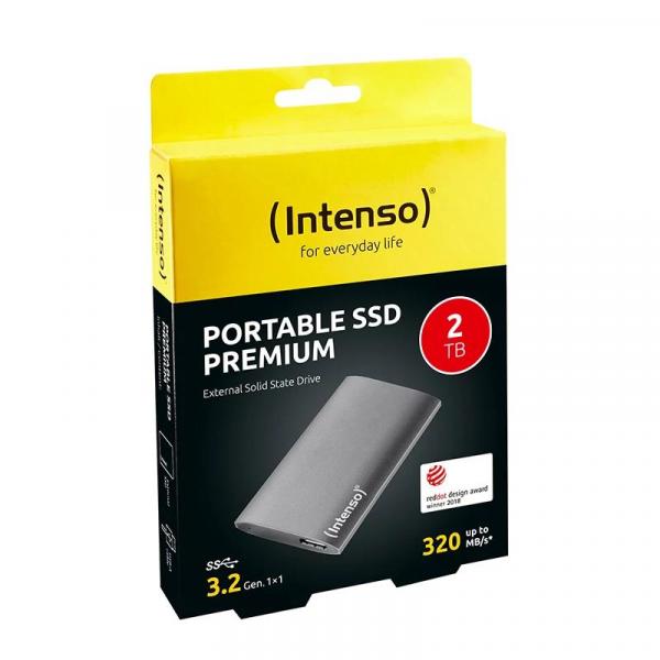 Intenso SSD Externo 2TB Premium Edition 1.8" USB 3.0 Gris Intenso SSD Externo 2TB Premium Edition 1.8" USB 3.0 Gris