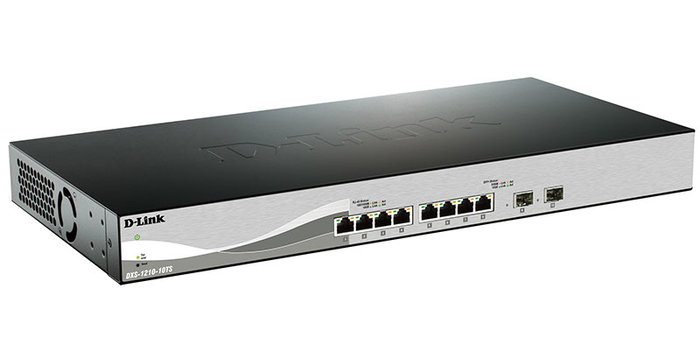 D - link Switch Dxs - 1210 - 10Ts E Gestionado L2/L3 8 Puertos 10GbE + 2 SFP+ con QoS y Montaje en Rack