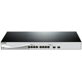 D - link Switch Dxs - 1210 - 10Ts E Gestionado L2/L3 8 Puertos 10GbE + 2 SFP+ con QoS y Montaje en Rack