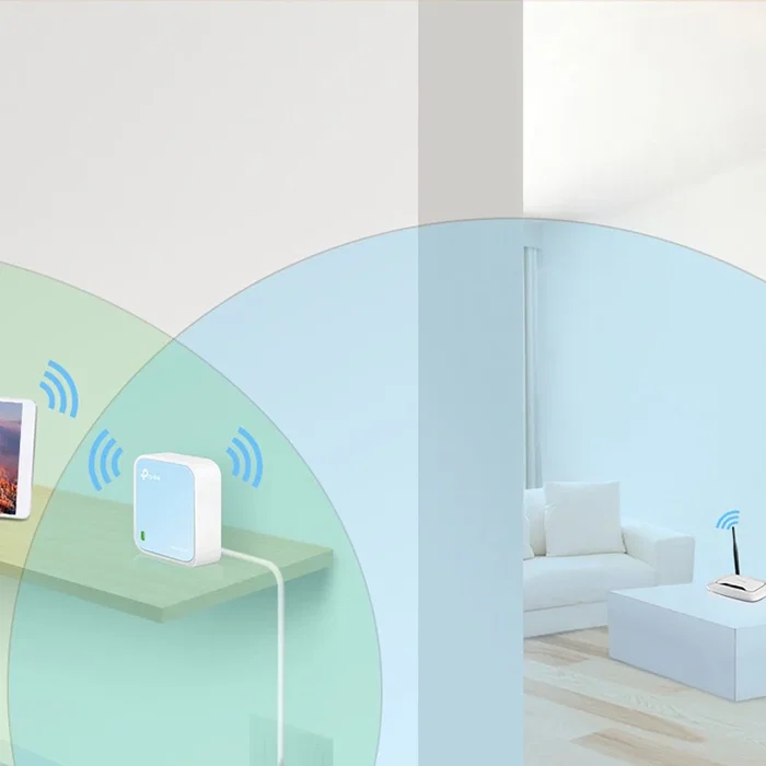TP-Link TL-WR802N Router Inalámbrico Nano 300Mbps Azul, Blanco