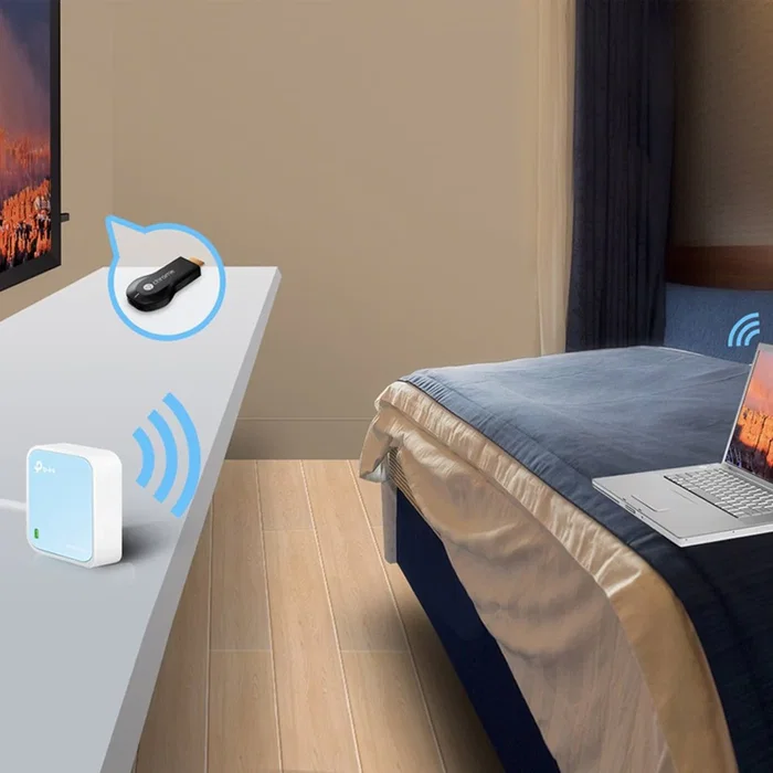 TP-Link TL-WR802N Router Inalámbrico Nano 300Mbps Azul, Blanco