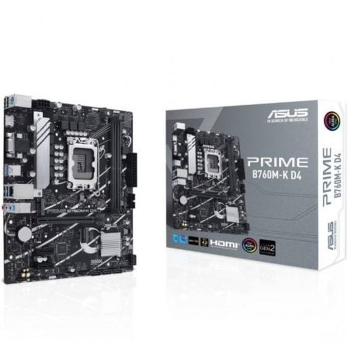 ASUS PRIME B760M-K D4 DDR4 Micro ATX ASUS PRIME B760M-K D4 DDR4 Micro ATX