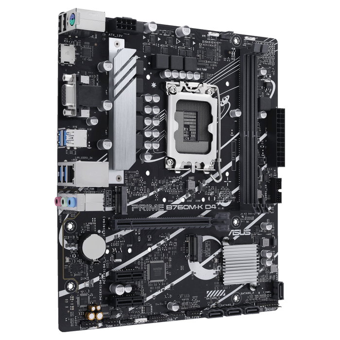 ASUS PRIME B760M-K D4 DDR4 Micro ATX ASUS PRIME B760M-K D4 DDR4 Micro ATX