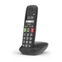 Gigaset S30852-H2901-D201 E290 Teléfono Fijo Inalámbrico DECT/Analógico con Teclas Grandes, Pantalla de Alta Visibilidad, 150 Contactos y Contestador Automático - Negro