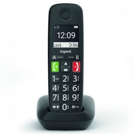 Gigaset E290 Teléfono Inalámbrico de Teclas Grandes Negro