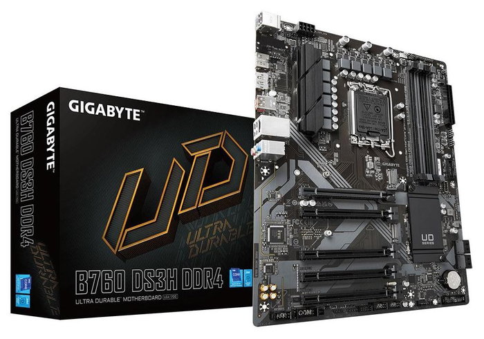 Gigabyte B760 DS3H DDR4 Placa Base LGA 1700 ATX Gigabyte B760 DS3H DDR4 Placa Base LGA 1700 ATX