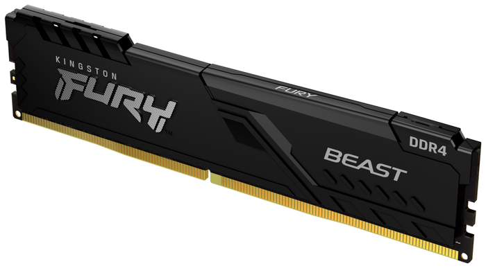 Kingston Fury Beast 16GB DDR4 3200MHz CL16 Módulo de Memoria RAM para PC, Negro