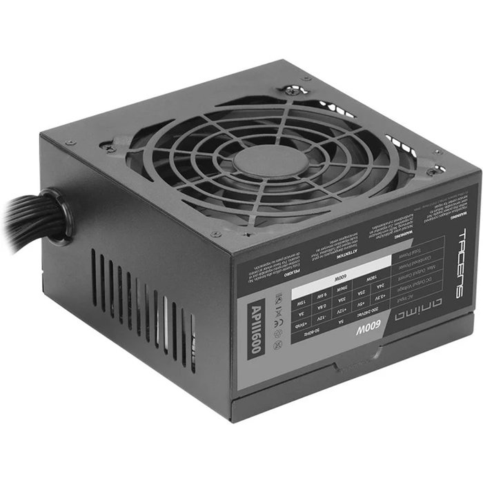 ANIMA APIII600 Fuente Alimentación PC ATX 600W 85% Bronze 12cm Negro ANIMA APIII600 Fuente Alimentación PC ATX 600W 85% Bronze 12cm Negro