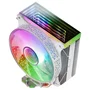 Mars Gaming MCPU-VR Disipador CPU Refrigeración por Aire 120mm ARGB Blanco, Doble Espejo Infinito, TDP 180W, 4 Heatpipes HCT, Compatible con Intel LGA 1700/1200 y AMD AM5/AM4