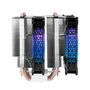 Mars Gaming MCPU-XT Disipador de CPU con Doble Torre y 2 Ventiladores ARGB 12cm, TDP 300W, Compatibilidad Universal Intel/AMD, Color Negro