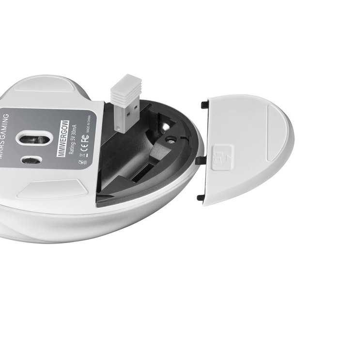 Mars Gaming MMWERGO Ratón Gaming Inalámbrico Ergonómico Blanco