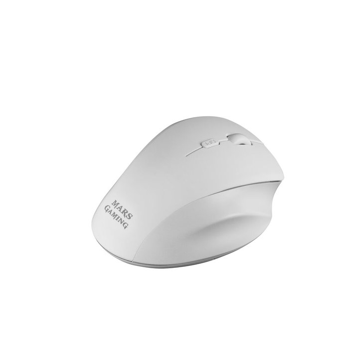 Mars Gaming MMWERGO Ratón Gaming Inalámbrico Ergonómico Blanco