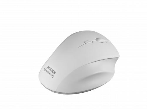 Mars Gaming MMWERGO Ratón Gaming Inalámbrico Ergonómico Blanco