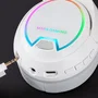 Mars Gaming Auriculares Gaming MHW-100 Inalámbricos/Alámbricos Diadema, 40h Batería, Micrófono ENC Extraíble, Luz ARGB, Voice Monitor, Blanco