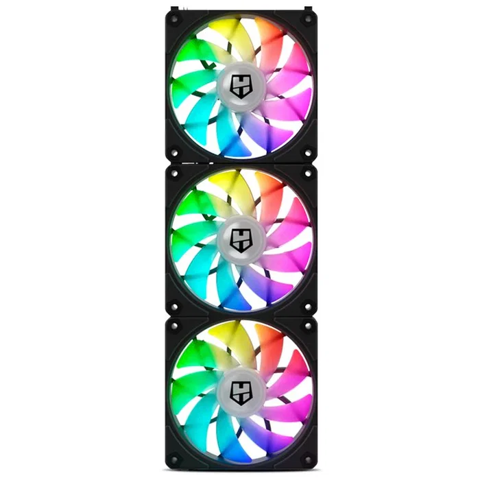 NOX Hummer Easy Link Kit de 3 Ventiladores ARGB PWM de 120mm para Caja de PC - Conexión sin Cables, Negro NOX Hummer Easy Link Kit de 3 Ventiladores ARGB PWM de 120mm para Caja de PC - Conexión sin Cables, Negro