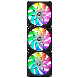 NOX Hummer Easy Link Kit de 3 Ventiladores ARGB PWM de 120mm para Caja de PC - Conexión sin Cables, Negro