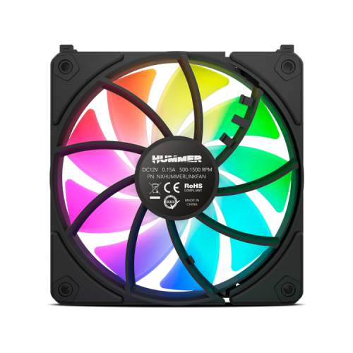 Nox Hummer Easy Link Kit de 3 Ventiladores ARGB Negros