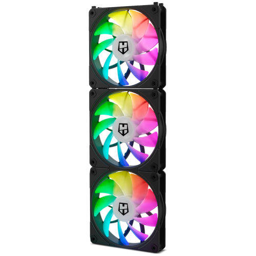 Nox Hummer Easy Link Kit de 3 Ventiladores ARGB Negros