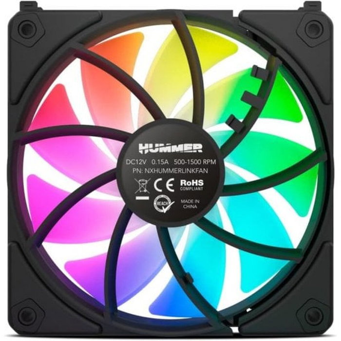Nox Hummer Easy Link Kit de 3 Ventiladores ARGB Negros