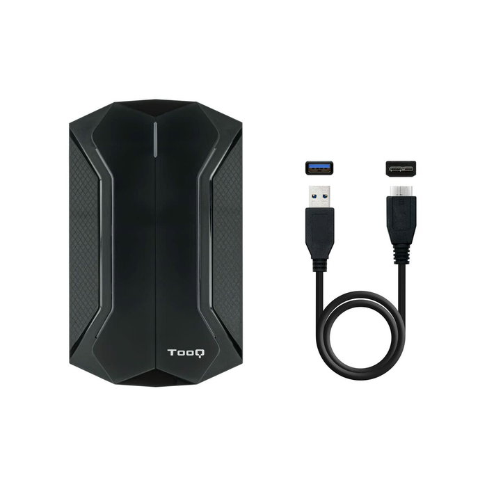 Tooq TQE-2599RGB Caja Externa Gaming para HDD/SSD de 2.5 Pulgadas - Negro