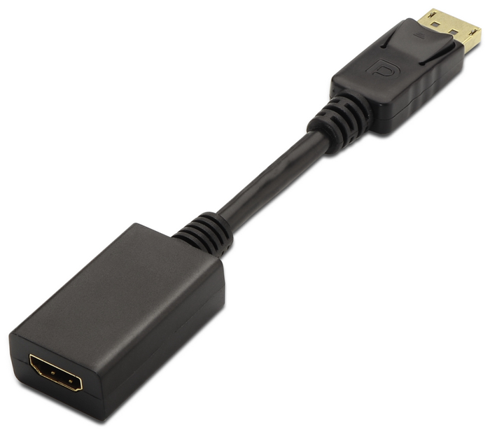 AISENS Conversor DisplayPort Macho a HDMI Hembra Negro 15cm