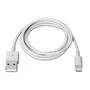 AISENS Cable Lightning a USB 2.0 Blanco 1m