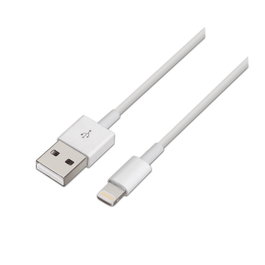 AISENS Cable Lightning a USB 2.0 Blanco 1m