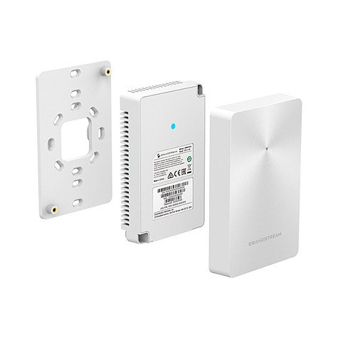 Grandstream GWN7624 Access Point In-Wall, Wi-Fi 6 1733 Mbps, Dual-Band 2.4/5GHz, PoE, 4 Puertos Gigabit Ethernet, 200 Usuarios