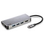 NGS WonderDock 8 Adaptador USB-C 8 en 1 Plata