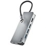 NGS WonderDock 8 Adaptador USB-C 8 en 1 Plata