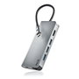 NGS WonderDock8 Adaptador USB-C 8 en 1 Plata
