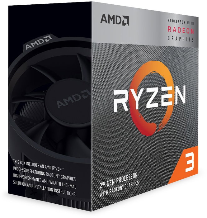 AMD Ryzen 3 3200G con Gráficos Radeon Vega 8, 4 Núcleos, 3.6 GHz, Socket AM4