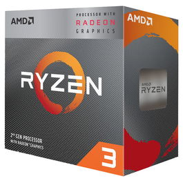 AMD Procesador Ryzen 3 3200G (4 núcleos, 3.6 GHz, AM4) con Gráficos Radeon Vega 8, Wraith Stealth, 65W, YD3200C5FHBOX