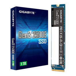 Gigabyte 2500E 1TB NVMe Gen3 PCI-E 3.0 SSD, Velocidad de Lectura 2400 MB/s para PC/Portátil