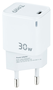 Tooq Cargador de Pared GaN USB-C/PD 30W Blanco