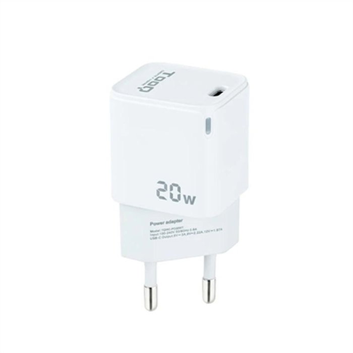 Tooq Cargador de Pared USB-C PD20W Blanco