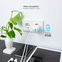TOOQ Cargador de Pared GaN 45W con USB-C y USB-A, Blanco