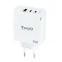 TOOQ CARGADOR DE PARED GaN 2USB-C/PD + USB-A/QC 65W