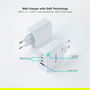 TOOQ CARGADOR DE PARED GaN 2USB-C/PD + USB-A/QC 65W