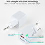TOOQ Cargador de Pared GaN 30W USB-C y USB-A Blanco TQWC-GANQCPD30WT