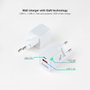 TOOQ Cargador de Pared GaN 30W USB-C y USB-A Blanco TQWC-GANQCPD30WT