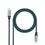 Nanocable Cable USB-C a USB-C 1m 100W 20Gbps Gris/Negro