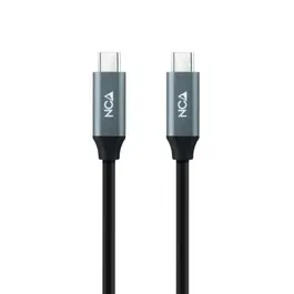 Nano Cable 10.01.4302 Cable USB 3.2 Tipo-C Macho a USB Tipo-C Macho 20Gbps 100W 2m Gris y Negro