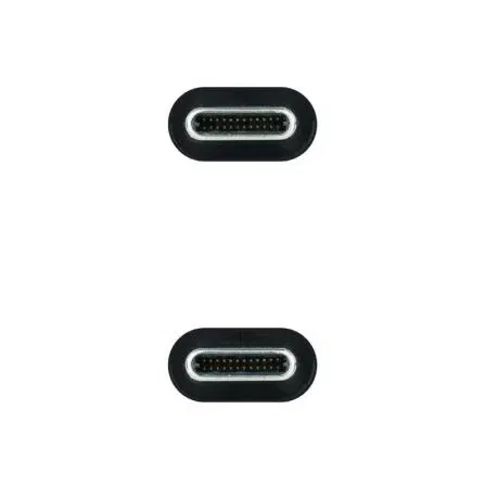 Nano Cable 10.01.4100 Cable USB 3.1 Tipo-C Macho a USB Tipo-C Macho, Hasta 100W, 10Gbps, 50cm, Negro