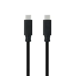 Nano Cable 10.01.4100 Cable USB 3.1 Tipo-C Macho a USB Tipo-C Macho, Hasta 100W, 10Gbps, 50cm, Negro